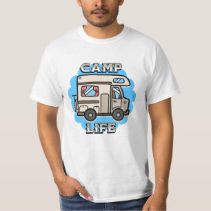 Camiseta Vida en el campamento   Camper retro