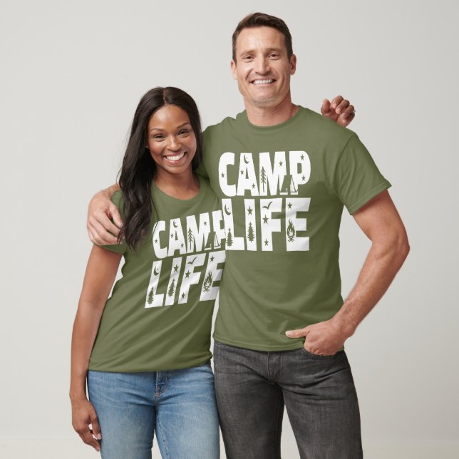 Camiseta Vida en el campamento, vida en el campamento (Unisexo)