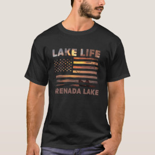 Camiseta Vida en el lago Grenada Lago Escénico Aventura al
