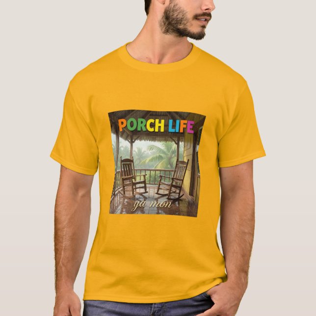 Camiseta vida en el porche de Jamaica (Anverso)