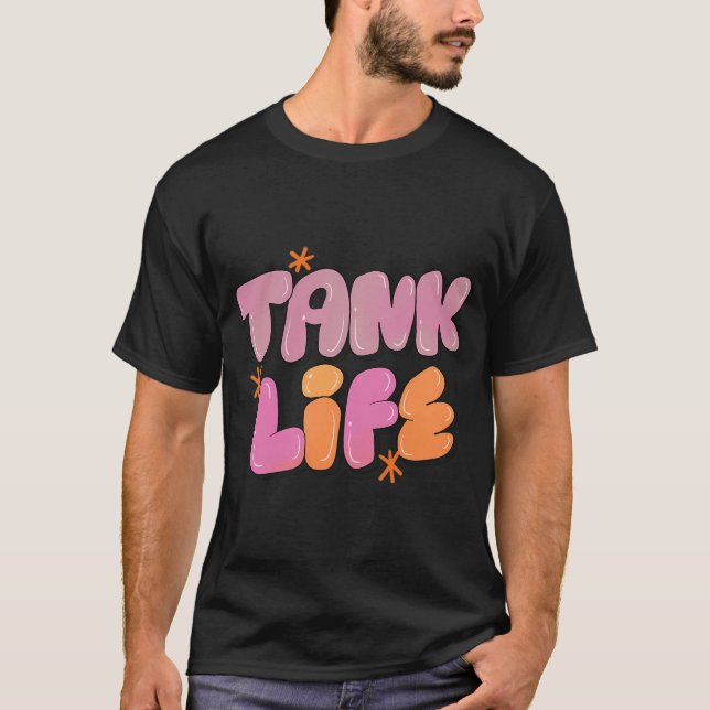 Camiseta Vida en el Tanque (Púrpura) (Anverso)