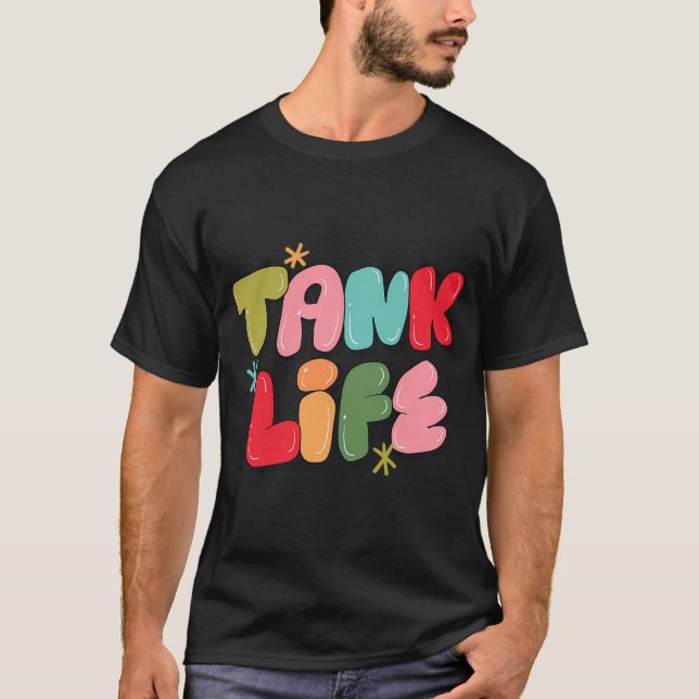 Camiseta Vida en el Tanque (Rosa) (Anverso)