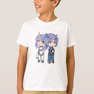 Camiseta Vida en gacha, personajes de vida en gacha, juego