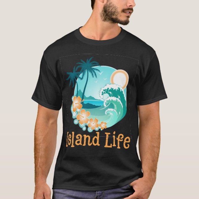Camiseta Vida en la isla (Anverso)
