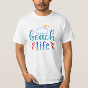Camiseta Vida en la playa - Relajante y elegante Vibes cost