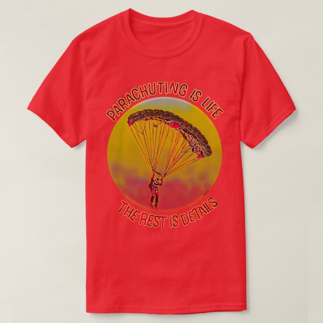 Camiseta Vida en paracaidismo (Diseño del anverso)