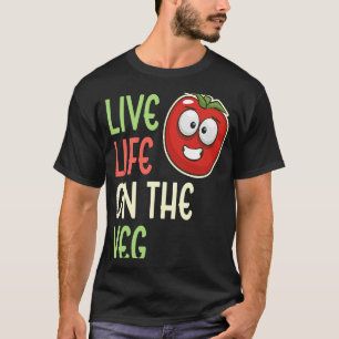 Camiseta Vida En Vivo De Las Horas Vegetales Vegetales Vege