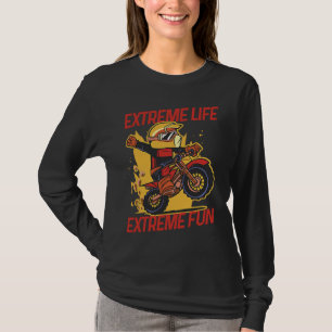 Camiseta Vida extrema diversión extrema Enduro Motocross