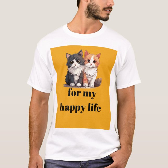 Camiseta vida feliz (Anverso)