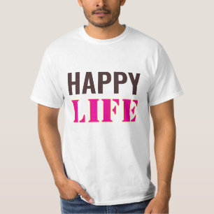 Camiseta vida feliz