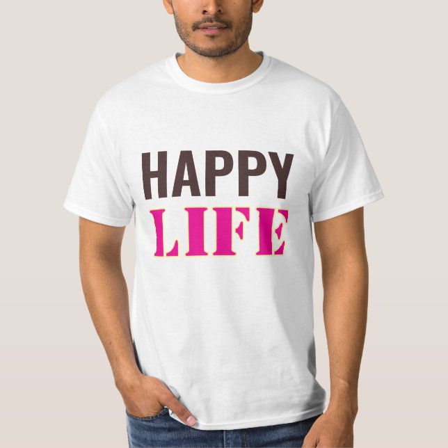 Camiseta vida feliz  (Anverso)