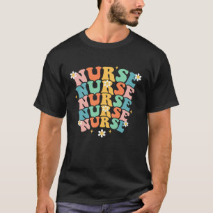 Camiseta Vida futura de enfermería retro para enfermeras re