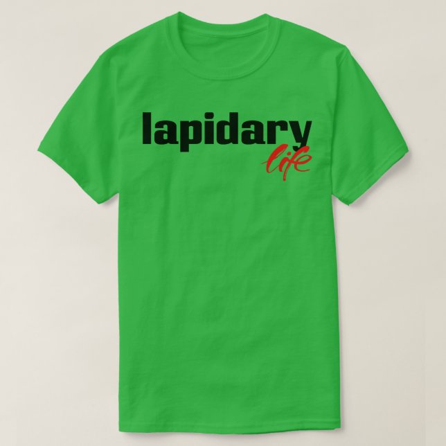 Camiseta Vida lapidaria (Diseño del anverso)