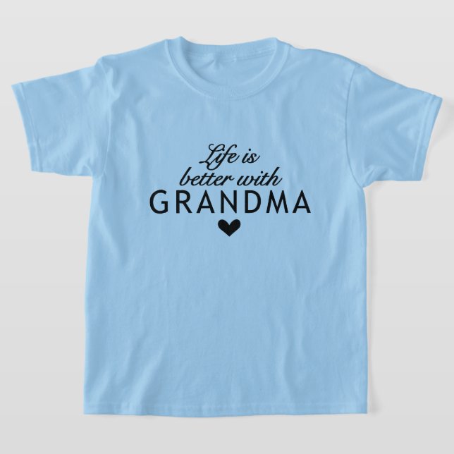 Camiseta vida linda mejor arte de palabras de la abuela (Distribución)