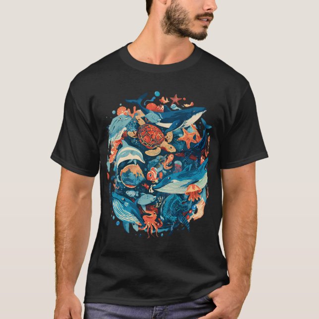 Camiseta Vida Marina (Anverso)