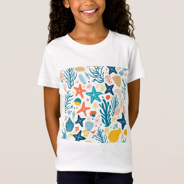 Camiseta Vida marina colorida para vibraciones alegres (Anverso)