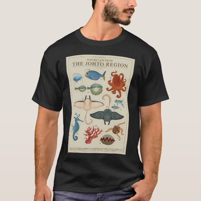 Camiseta Vida marina de Johto (Anverso)