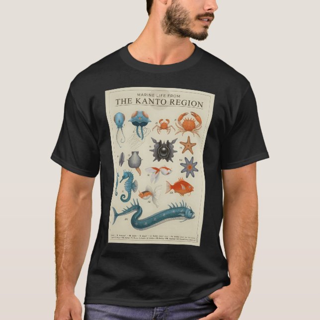 Camiseta Vida marina de Kanto (Anverso)