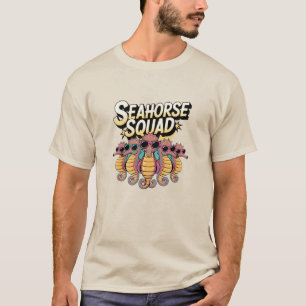 Camiseta Vida marina humorística: Diseños de caballitos de