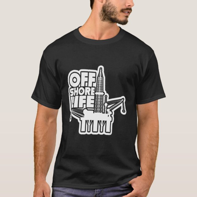 Camiseta Vida marina Rughneck Oilfield Worker Drill O (Anverso)
