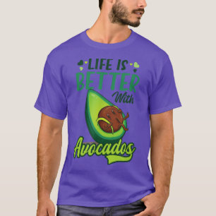 Camiseta Vida Mejor Con Aguacate De Diseño