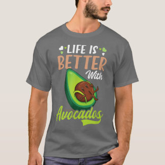 Camiseta Vida Mejor Con Aguacate De Diseño