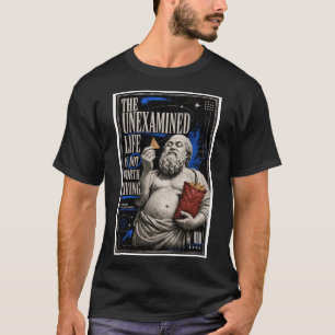 Camiseta Vida No Examinada de Sócrates Ropa de Calle Divert