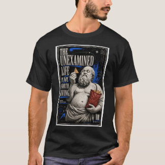 Camiseta Vida No Examinada de Sócrates Ropa de Calle Divert