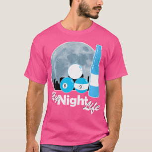 Camiseta Vida nocturna Billiards 8 Ball 9 Ball Billiards