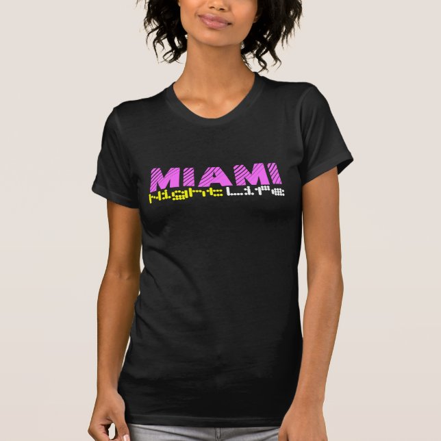 Camiseta Vida nocturna de Miami (Anverso)