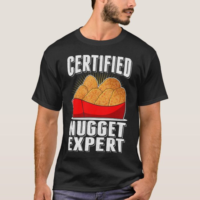 Camiseta Vida nublada de experto en nugget de pollo (Anverso)