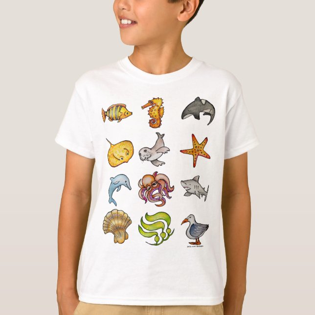 Camiseta Vida Oceánica (Anverso)