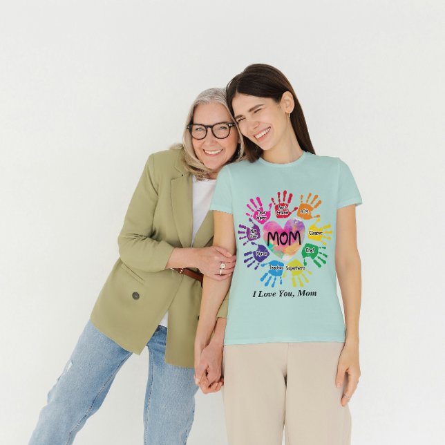 Camiseta Vida personalizada de mamá con corazón (Subido por el creador)