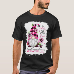 Camiseta Vida Principal En Octubre Usamos Gnome Rosa