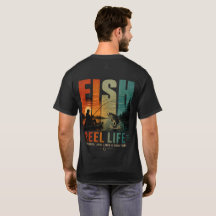 Vida Real Pesca al Atardecer Vintage