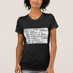 Camiseta Vida real SQL