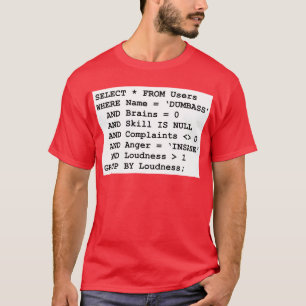 Camiseta Vida real SQL