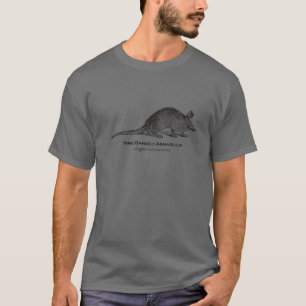 Camiseta Vida salvaje de animales de época Armadill con nue
