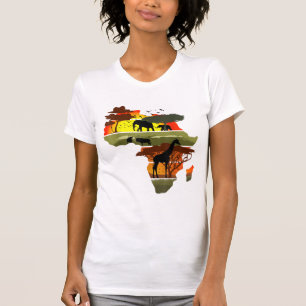 Camiseta Vida salvaje del continente africano Sunset Safari