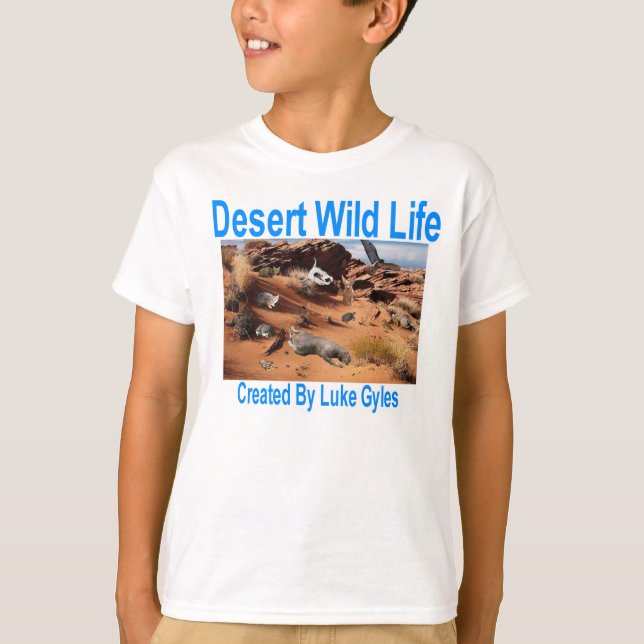 Camiseta Vida salvaje del desierto (Anverso)