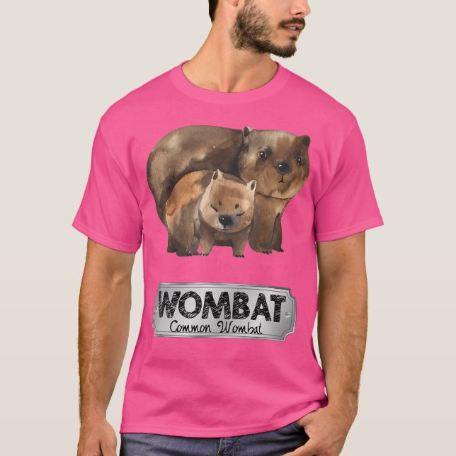Camiseta Vida salvaje del Marsupial Wombat Australia (Anverso)