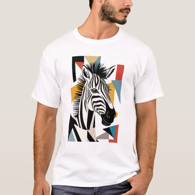 Camiseta Vida silvestre africana geométrica Guay Zebra (Anverso)