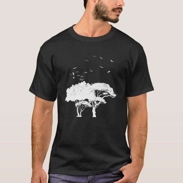 Camiseta Vida Silvestre Al Aire Libre Los Árboles Naturales (Anverso)