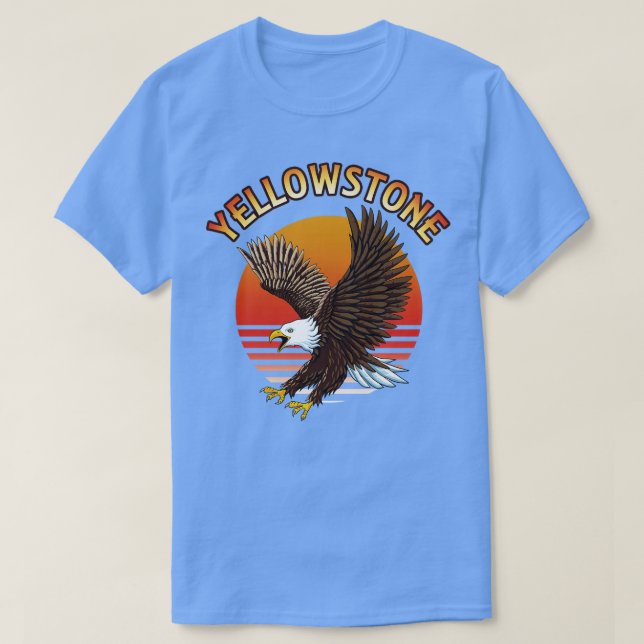 Camiseta Vida silvestre Bald Eagle Yellowstone (Diseño del anverso)