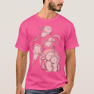 Camiseta Vida silvestre cute Axolotls Anfibio Mexicano Sala