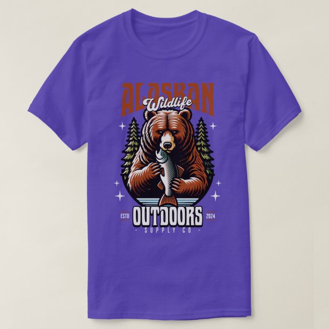 Camiseta Vida silvestre de Alaskan Bear (Diseño del anverso)