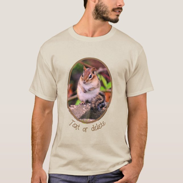 Camiseta Vida silvestre de Chipmunk personalizada (Anverso)