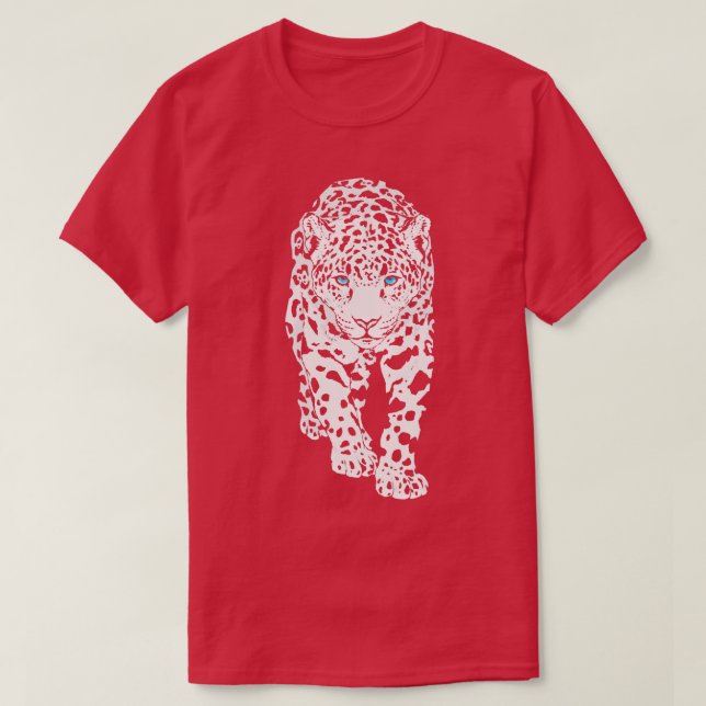 Camiseta Vida silvestre de gato grande y leopardo de la nie (Diseño del anverso)