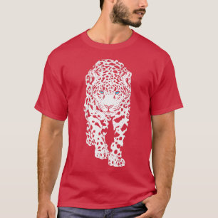 Camiseta Vida silvestre de gato grande y leopardo de la nie