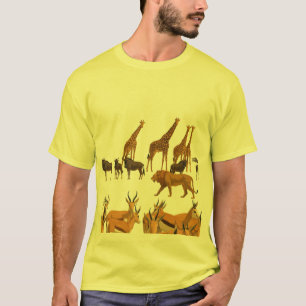 Camiseta Vida silvestre de la sabana africana.